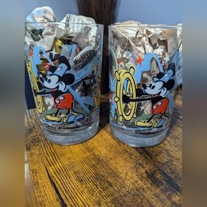 Mickey Steam Boat 100 years of magic collector glasses